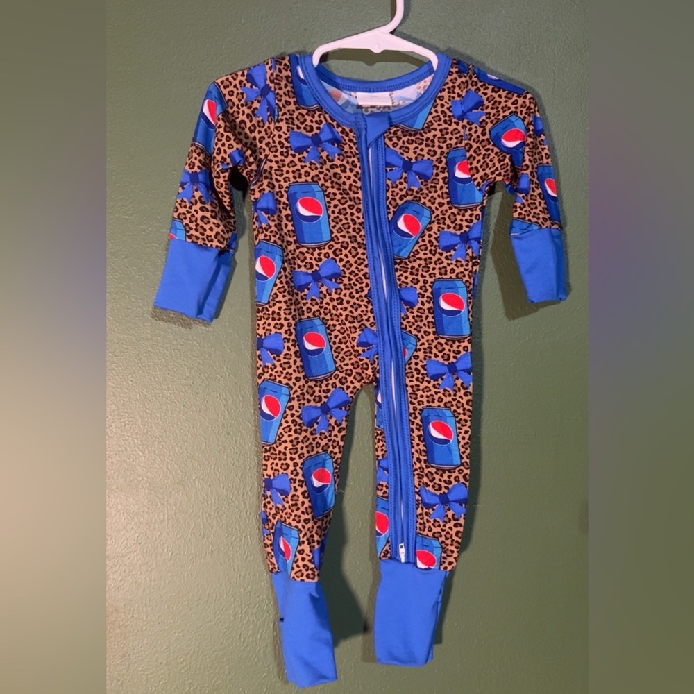 Blue and Brown PEPSI Kids BAMBOO One Piece